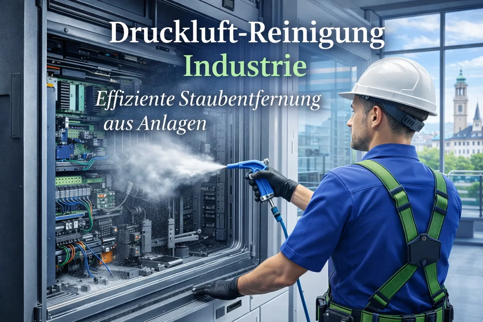 Druckluft-Reinigung Industrie: Effiziente Staubentfernung aus Anlagen